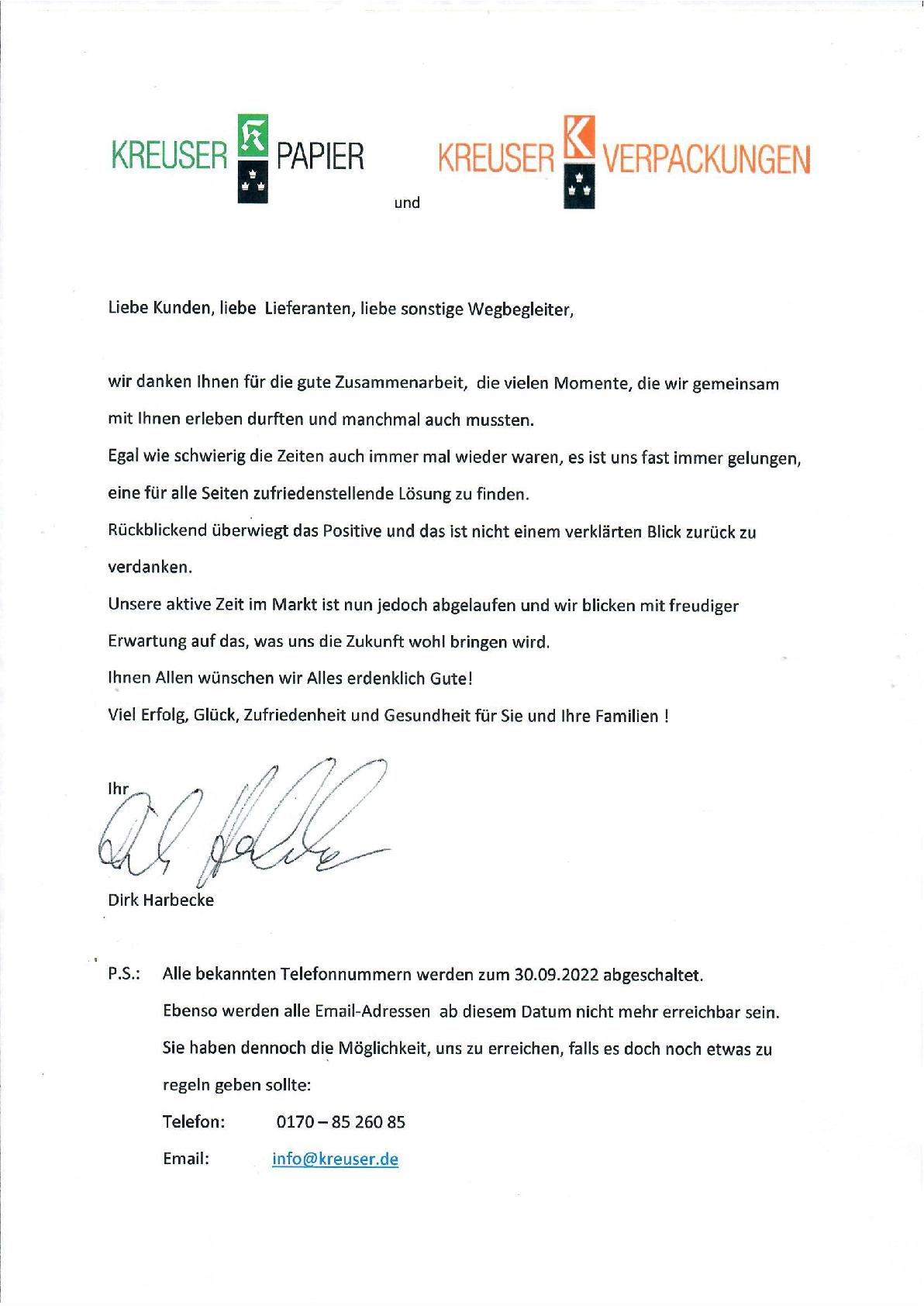 Logo Kreuser Papier GmbH